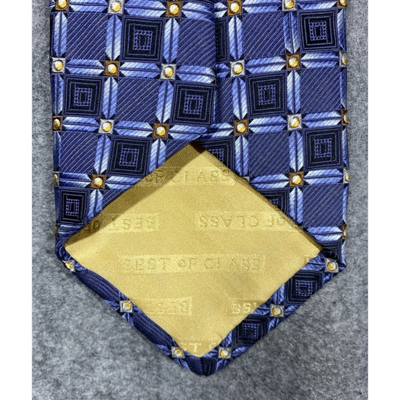 Robert Talbott Tie Mens Blue Geometric Best Of Class Nordstroms Workwear USA - Picture 7 of 11